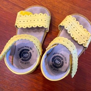 Yellow sandal, toddler girl 6, livie & luca